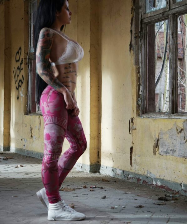 Yakuza Leggings LEB-10144 camouflage pink