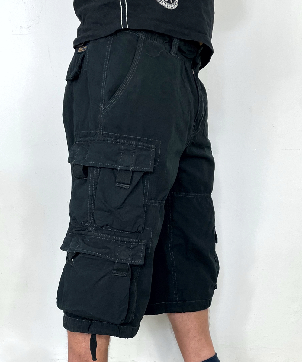 Jet Lag Cargo Shorts FW-011 black – Bild 4