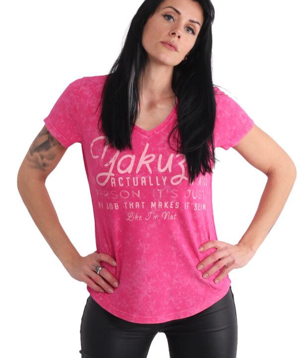 Yakuza Nice Person Dye V-Neck T-Shirt GSB-20146 love potion