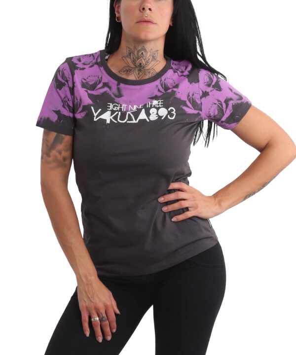 Yakuza Roses Crew Neck T-Shirt GSB-21132 rabbit