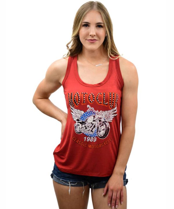 Liberty Wear 275474 - MotoClub Biker Racerback Tank