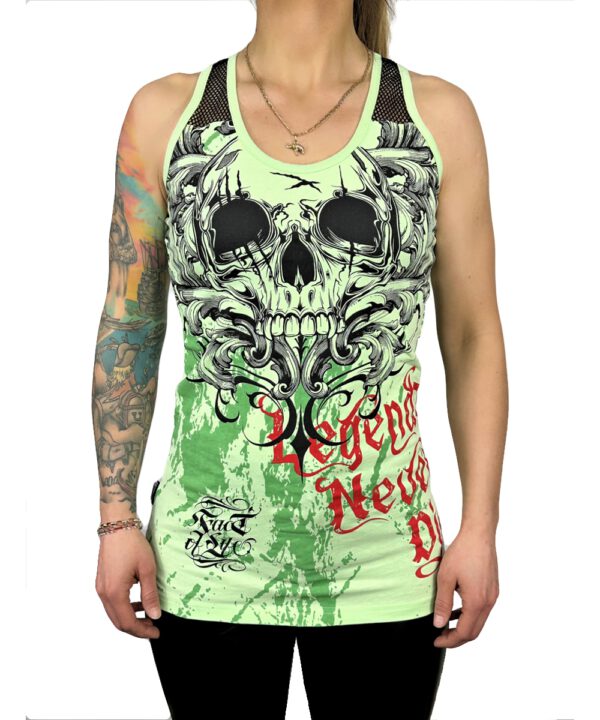 Fact of Life Tank Top "Legends Never Die" GTT-02 patina green