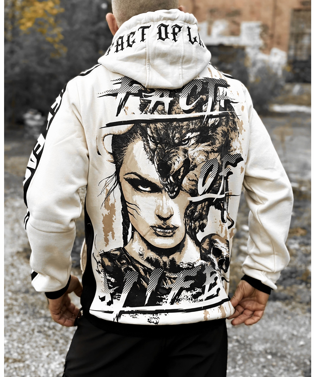 Fact of Life Hoodie SH-14 "Wolf Blood" sand dollar