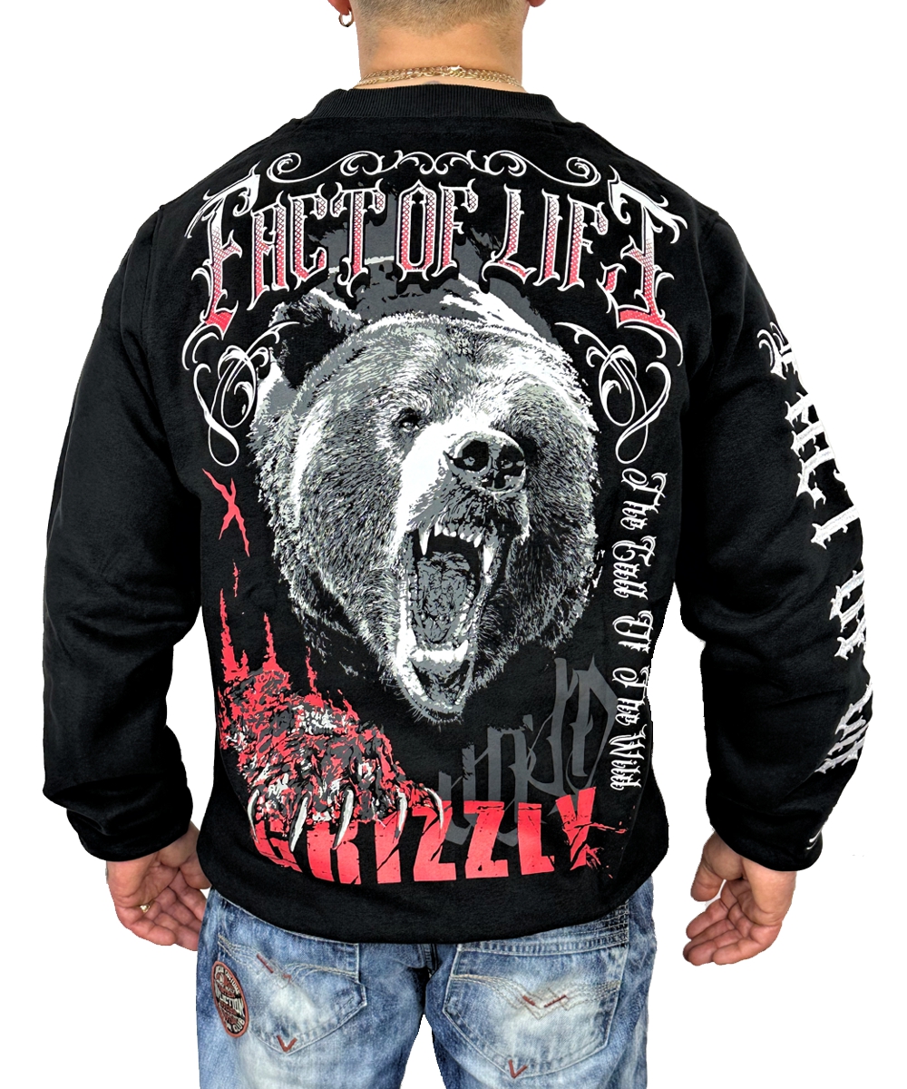 Fact of Life Sweat-Shirt “Grizzly” SP-04 black