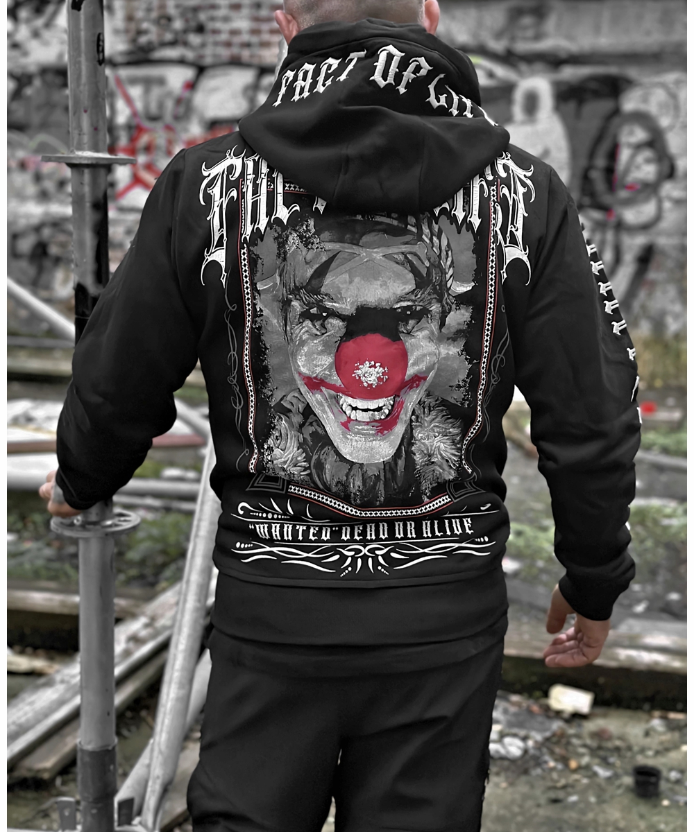 Fact of Life Sweat-Jacke “Wanted Clown” HSJ-04 black