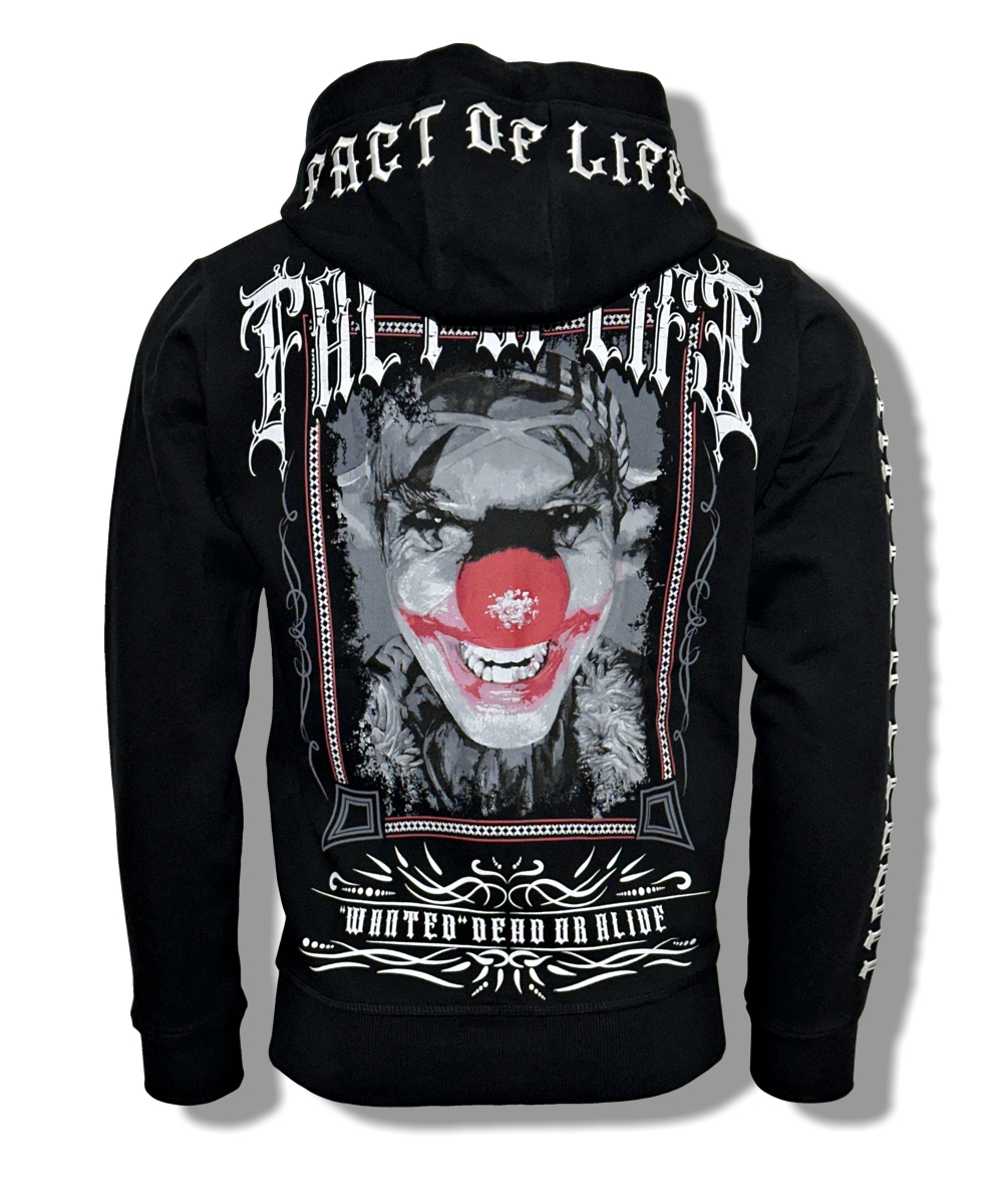 Fact of Life Sweat-Jacke “Wanted Clown” HSJ-04 black – Bild 3