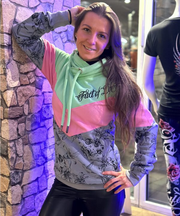 Fact of Life Damen Hoodie “Humming Bird” GSH-05 patina green