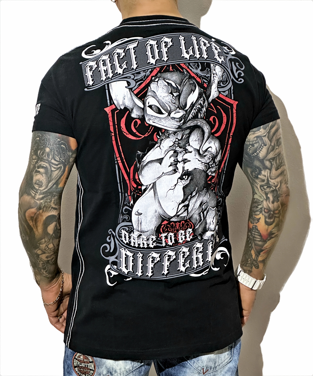 Fact of Life T-Shirt "Different” TS-63 deep black