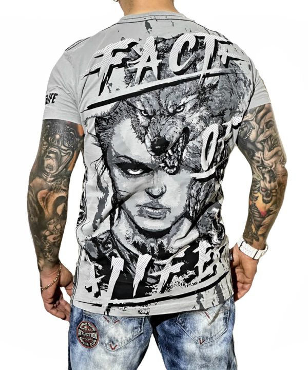 Fact of Life T-Shirt  “Wolf Blood” TS-71 ultimate gray