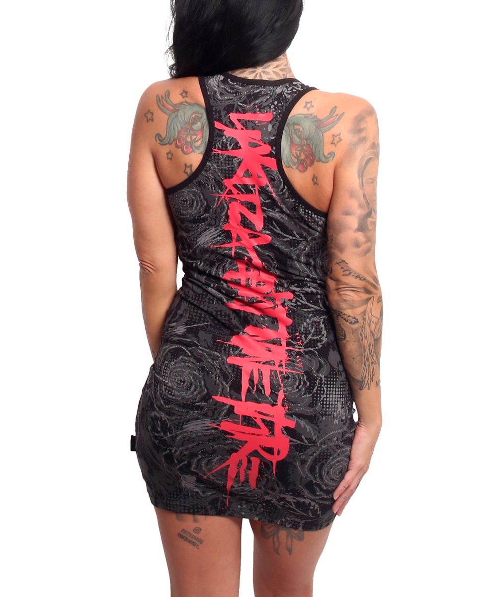 Yakuza Grounded Bodycon Kleid GKB-24105 camouflage grey – Bild 3