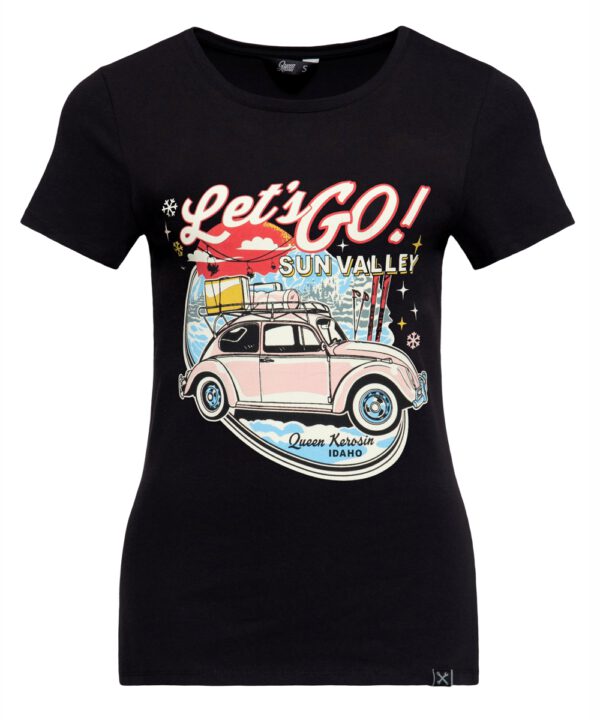 Queen Kerosin T-Shirt "Sun Valley" black