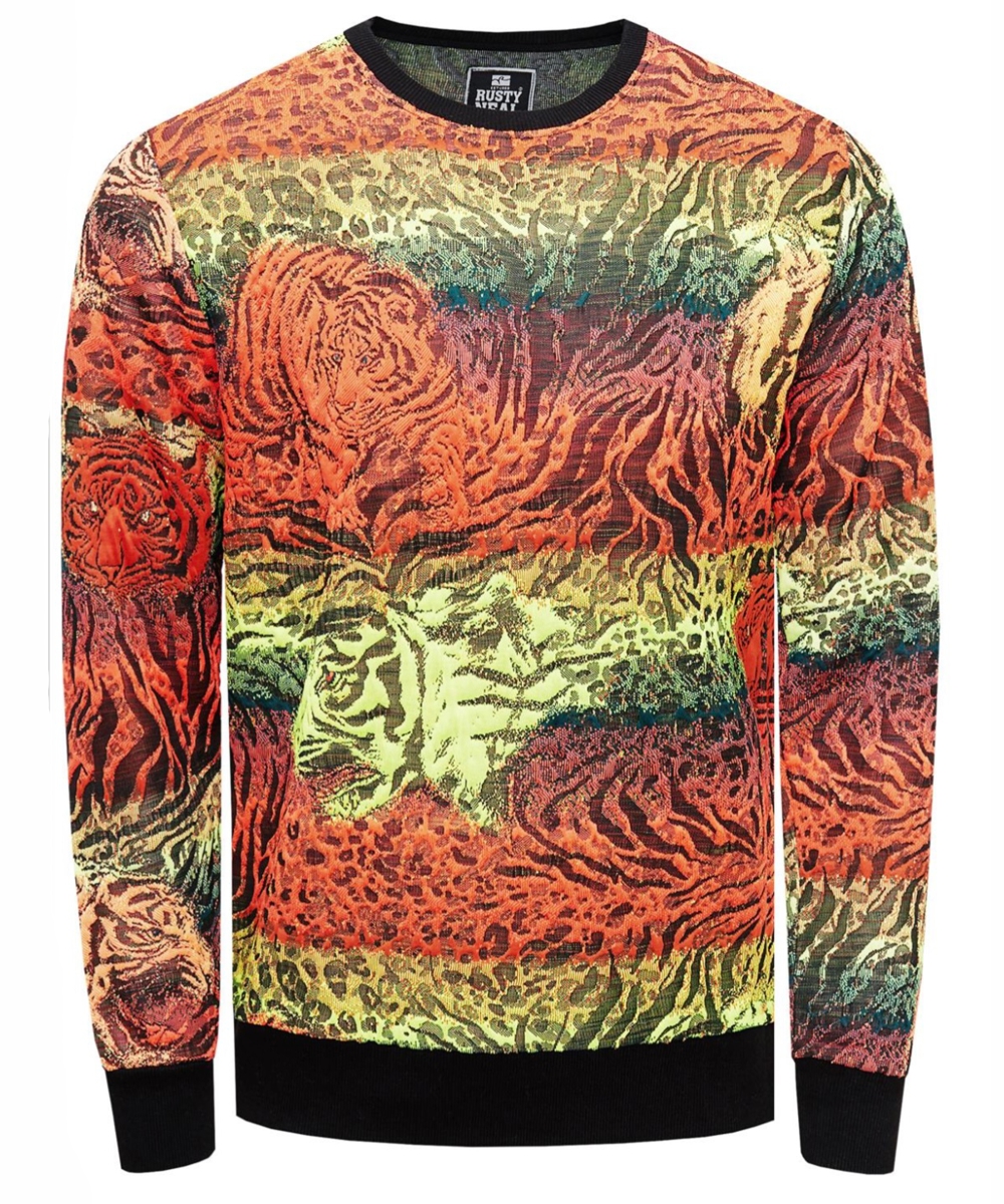 Rusty Neal Pullover bunt