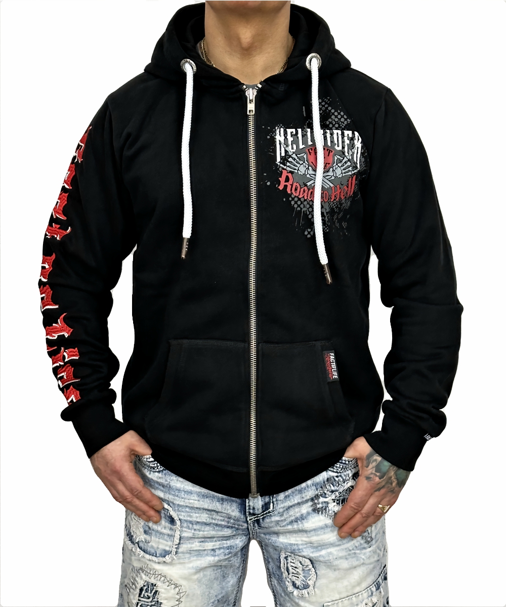 Fact of Life Sweat-Jacke Hellrider HSJ-05 black6