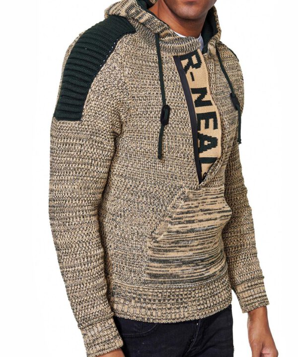 Rusty Neal Kapuzen-Pullover camel