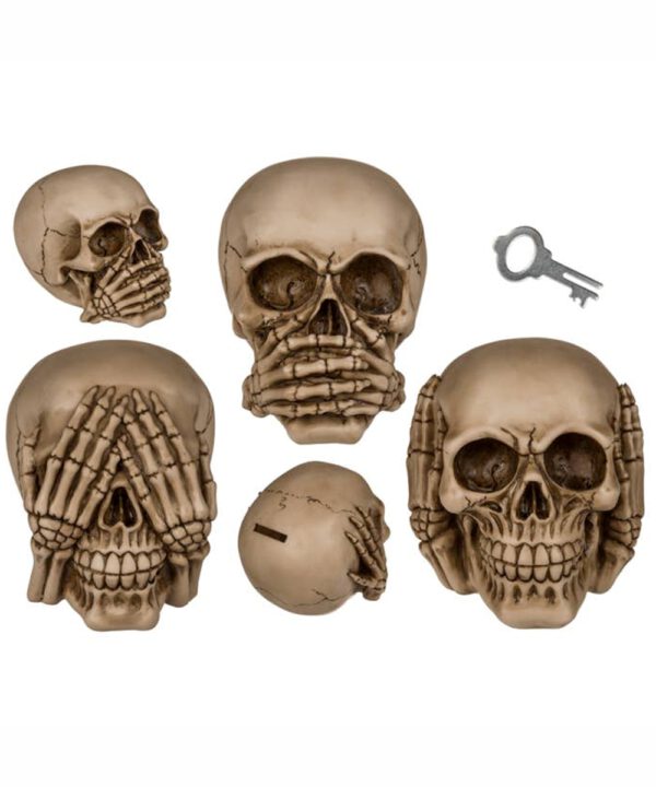 Sparkasse, Totenkopf Design — Die 3 Affen