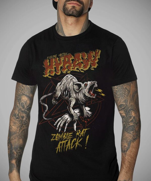 Hyraw Herren T-Shirt "ZOMBIE RAT"