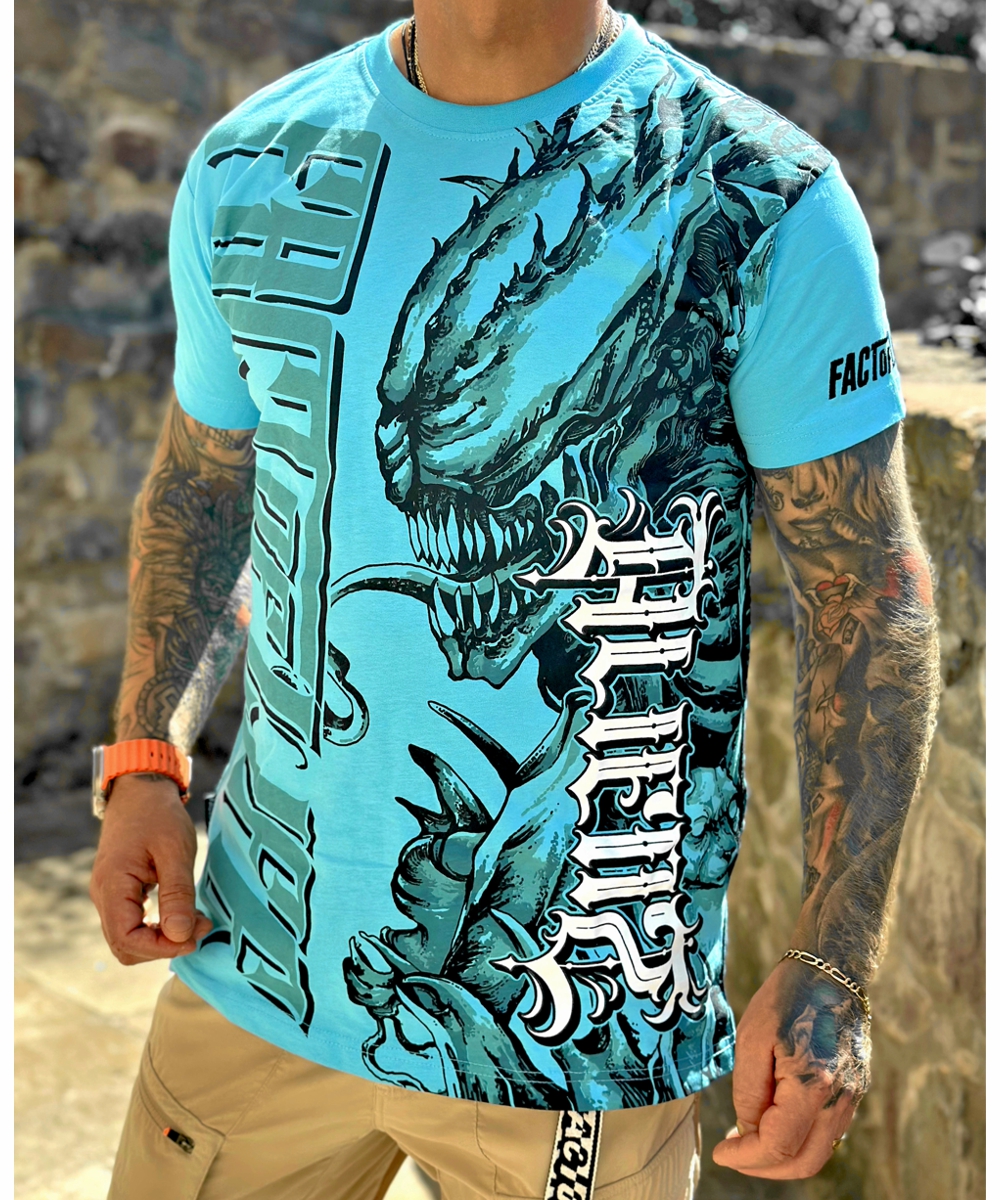 Fact of Life T-Shirt "Aliens" TS-75 blue atoll