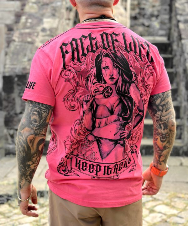 Fact of Life T-Shirt "Keep It Real" TS-78 geranium