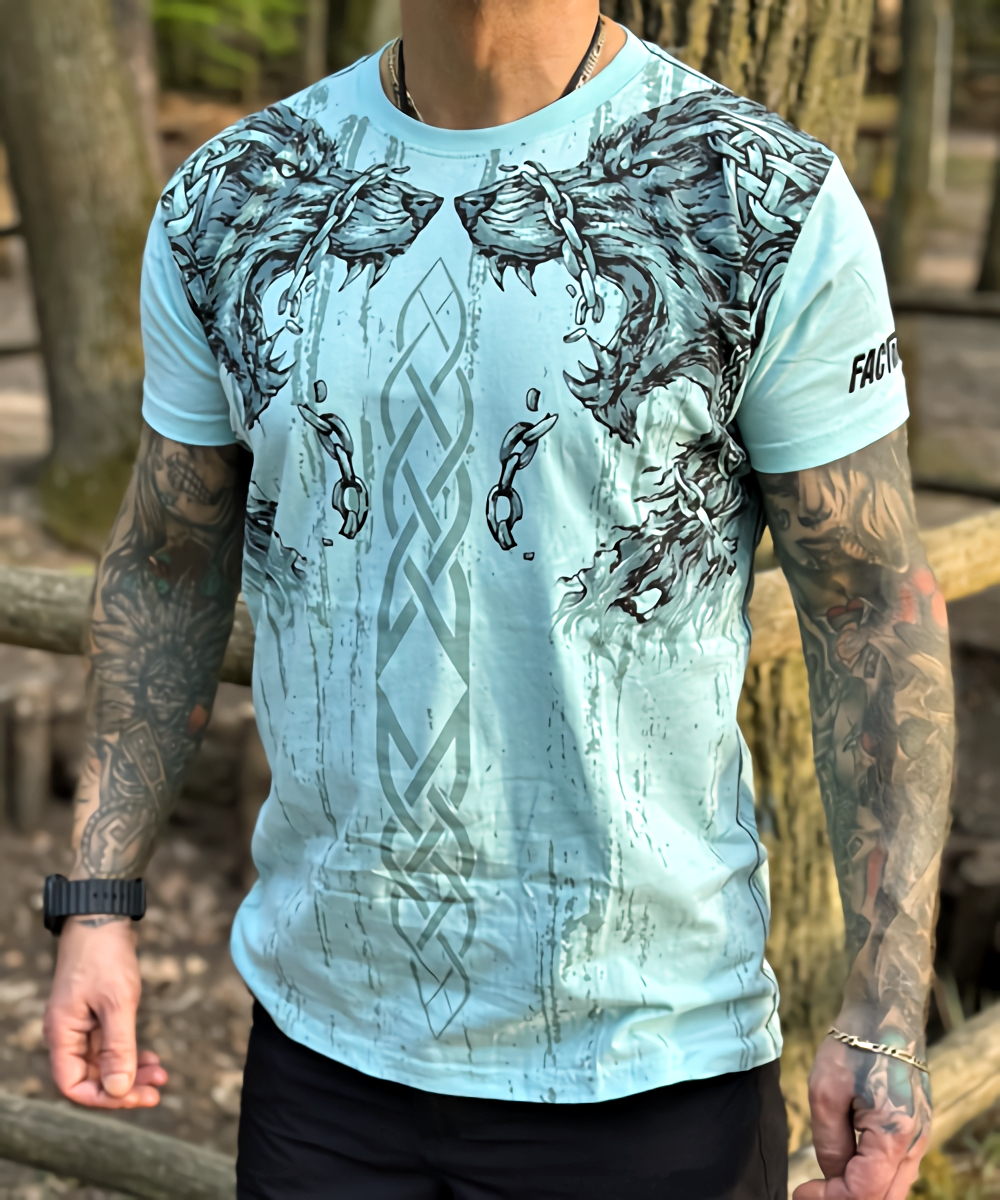 Fact of Life T-Shirt "Fenrir" TS-85 turquoise – Bild 3