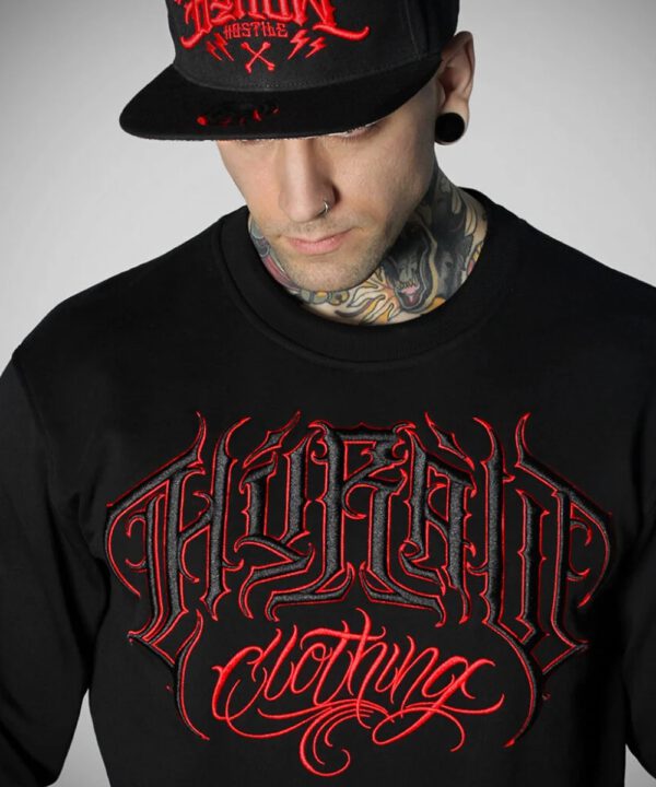 Hyraw Herren Sweat "RED CREWNECK"