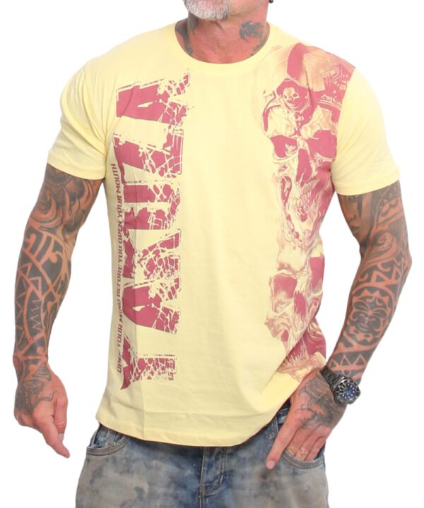 Yakuza Mouth Regular T-Shirt TSB-26005 pale banana