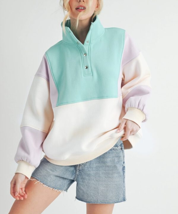 Pullover Damen 992EK Glo Pullover in Blockfarben