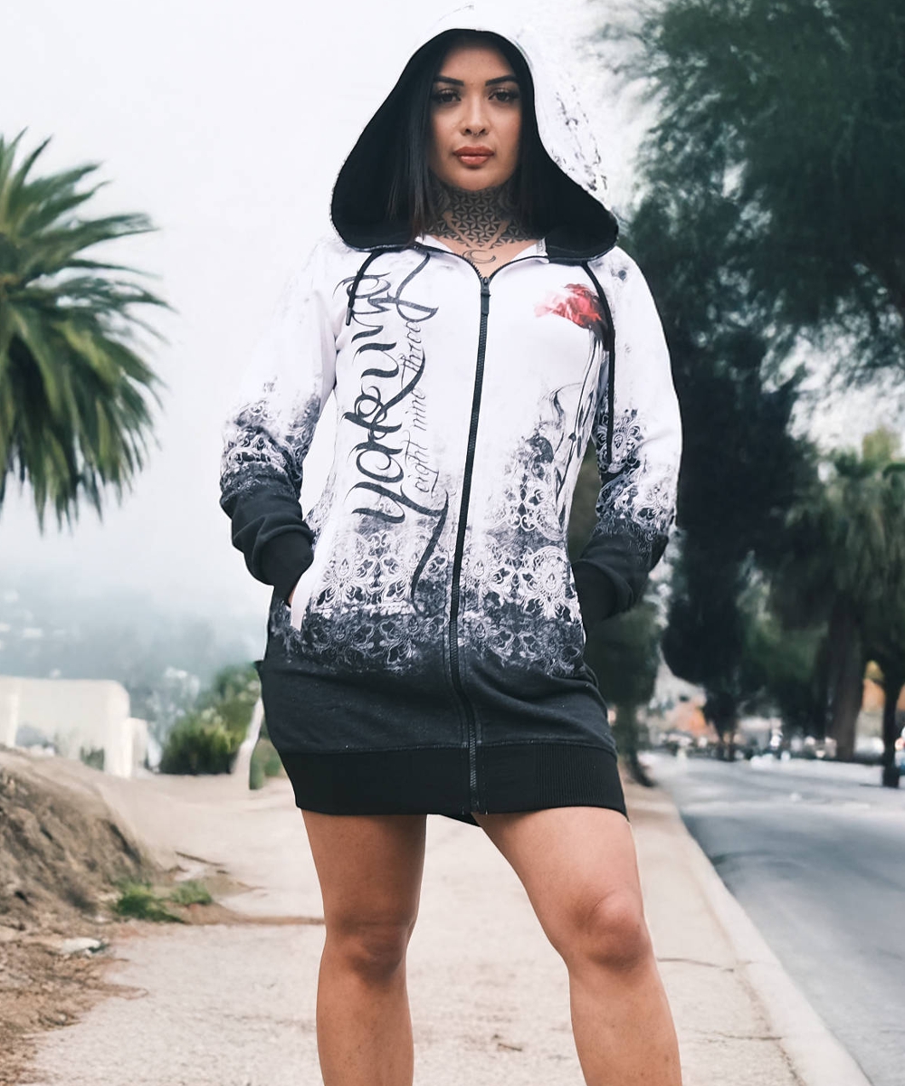 Yakuza Curtain Long Kapuzenjacke GLHZB-26127