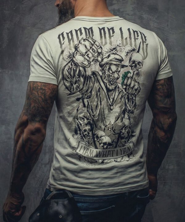 Fact of Life T-Shirt "I Yam What I Yam" TS-90 mineral gray