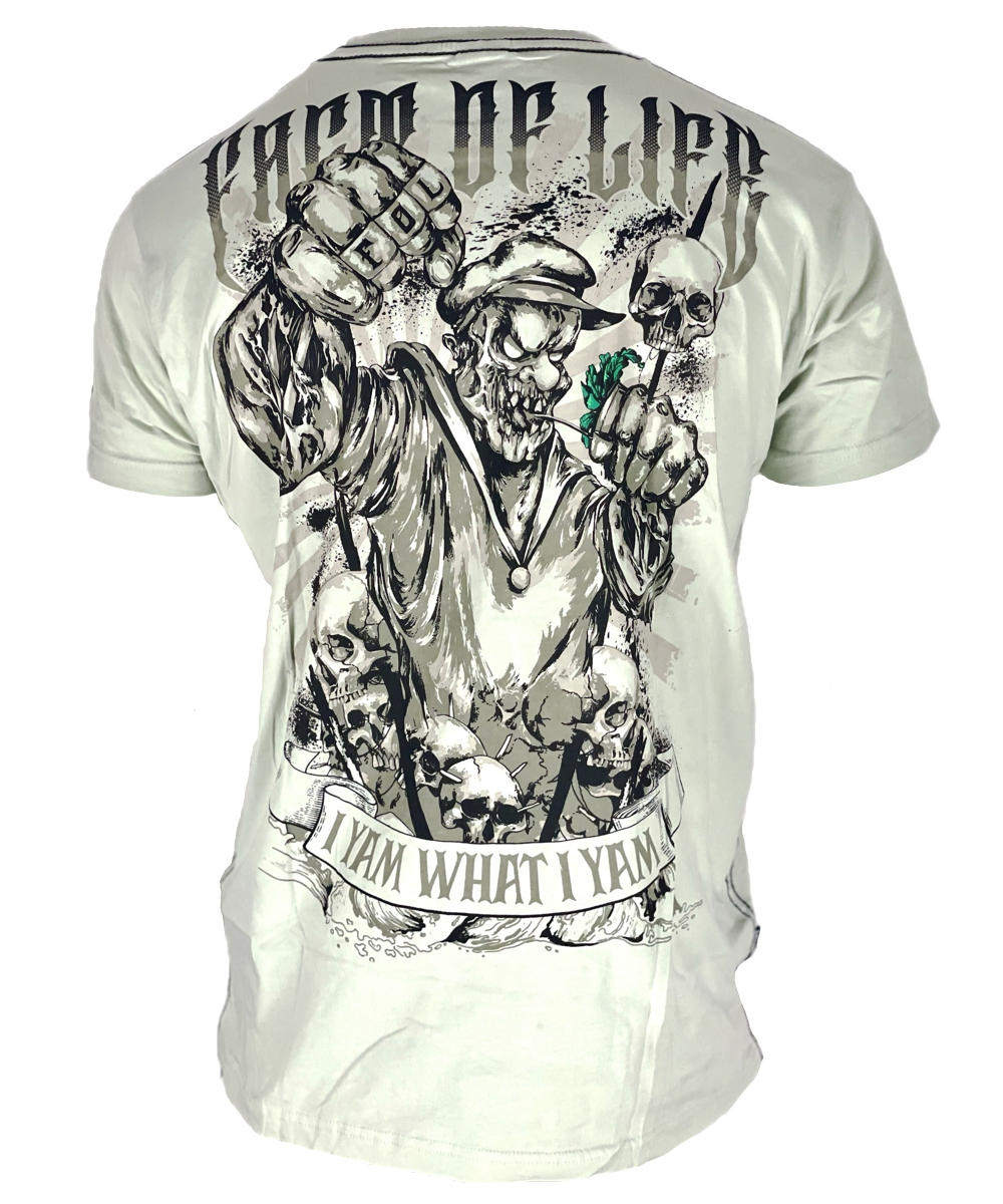 Fact of Life T-Shirt "I Yam What I Yam" TS-90 mineral gray