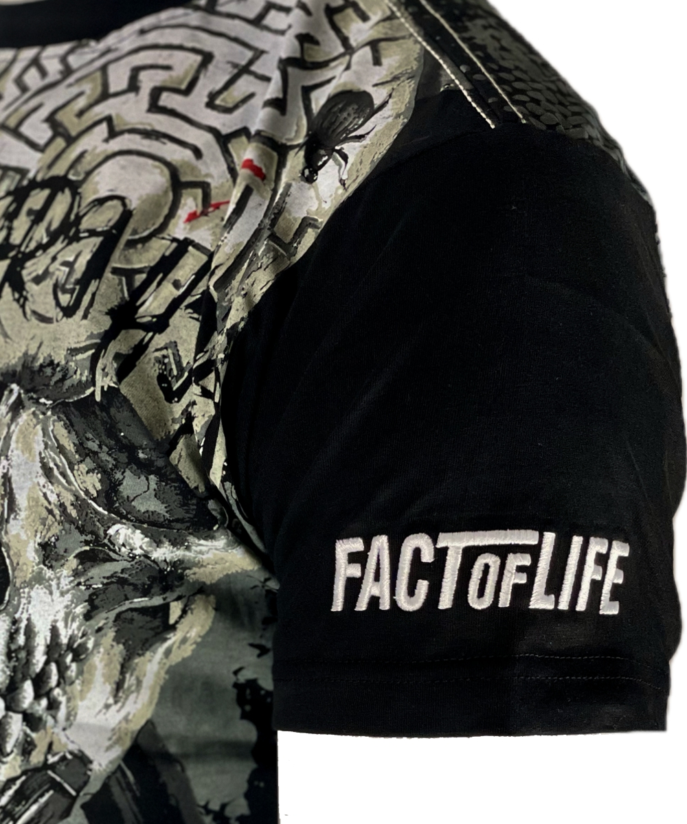 Fact of Life T-Shirt "Labyrinth" TS-87 black – Bild 3