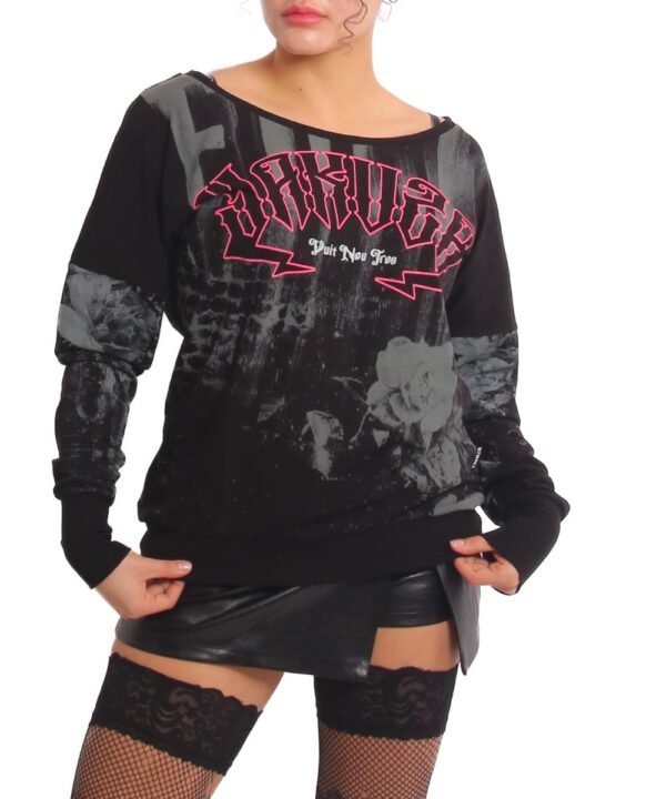 Yakuza Darkness Allover Urban Langarm T-Shirt