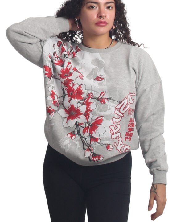 Yakuza Hanami Urban Sweatshirt GPB-27102 light grey