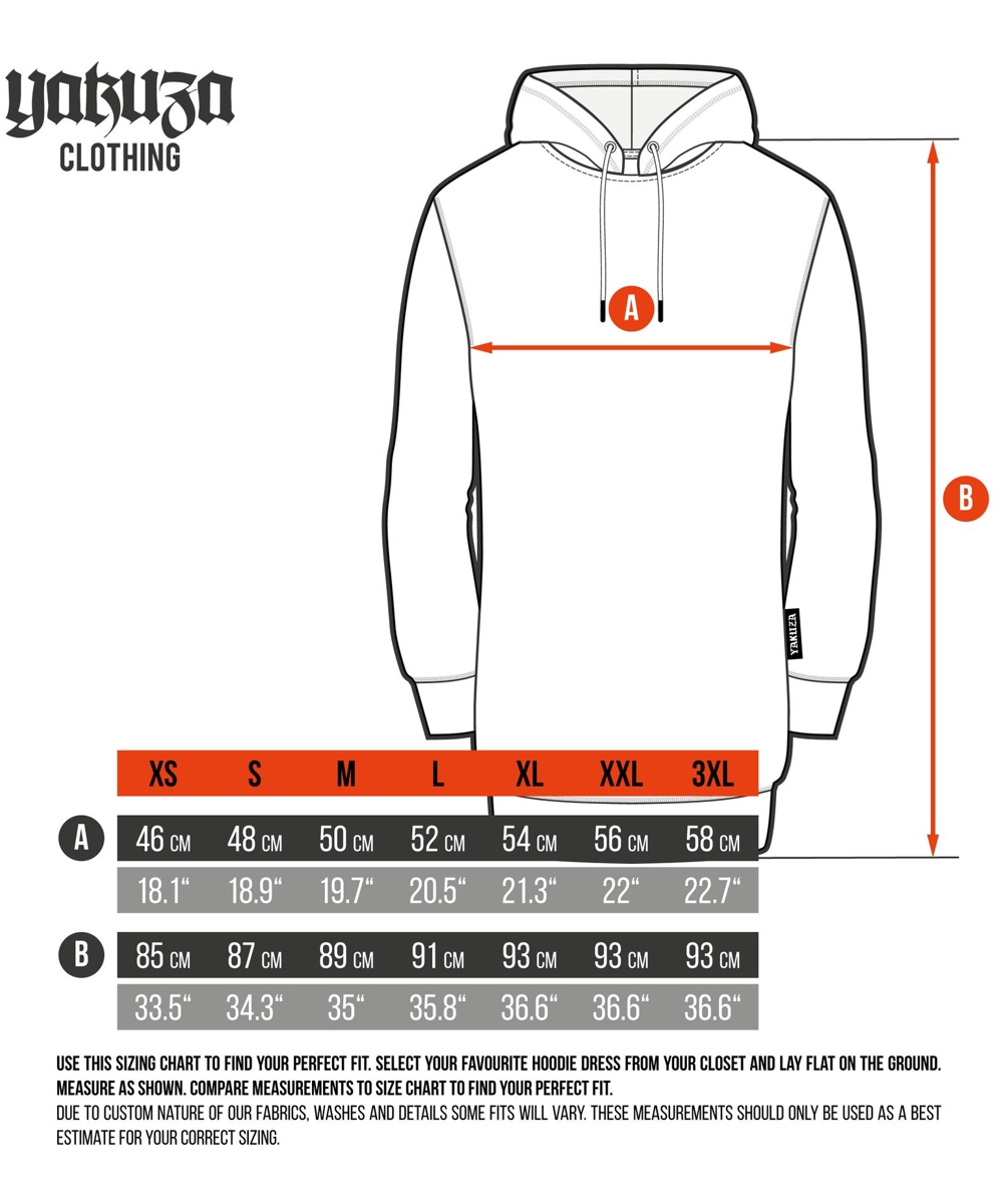 Yakuza Lost Skull Hoodie Kleid GKB-27108 black – Bild 4