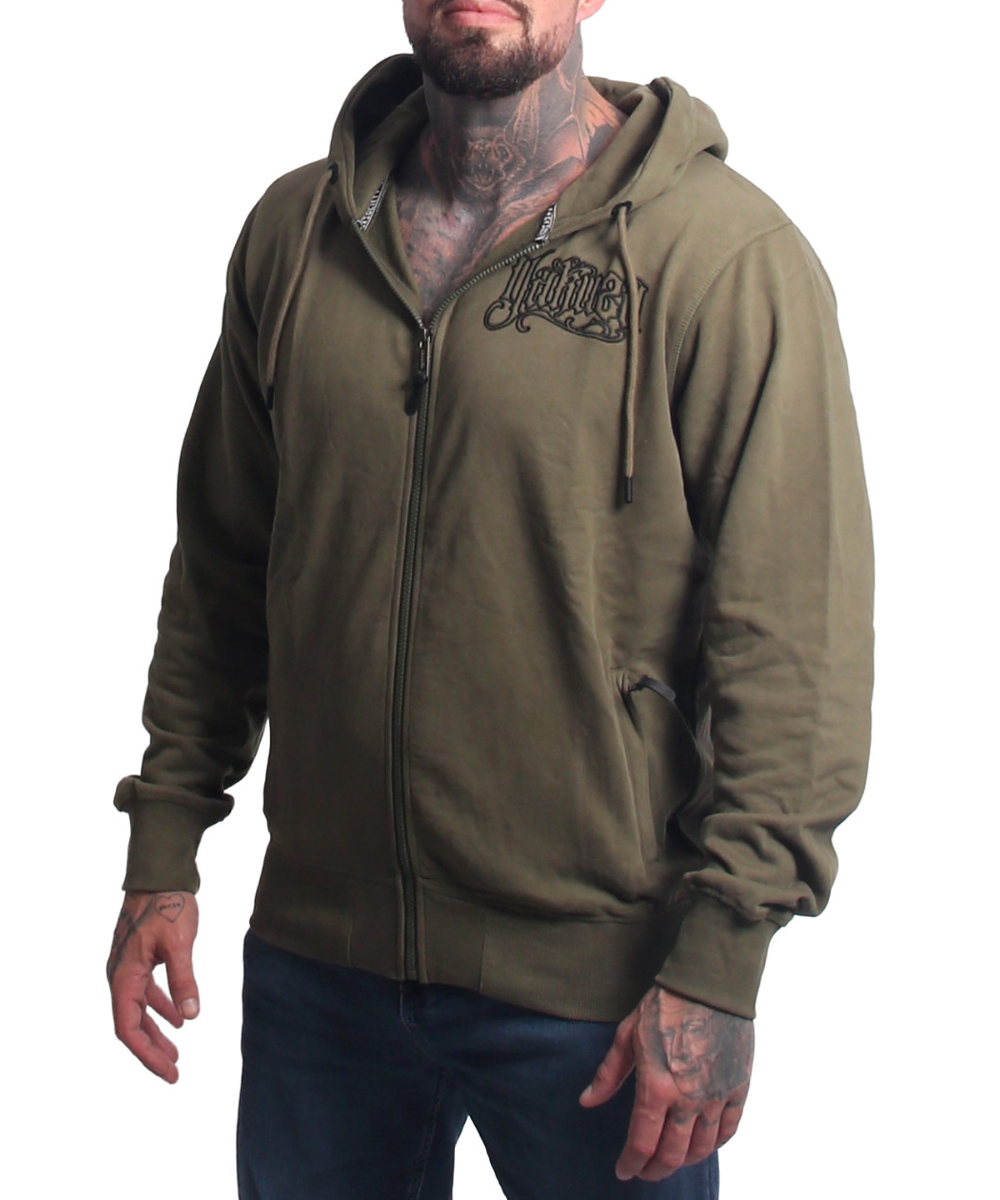 Yakuza Needle Zip Hoodie Jacket HZB-27030 grape leaf