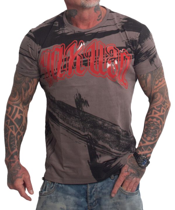 Yakuza Care Allover Regular T-Shirt TSB-27008  dark gull gray