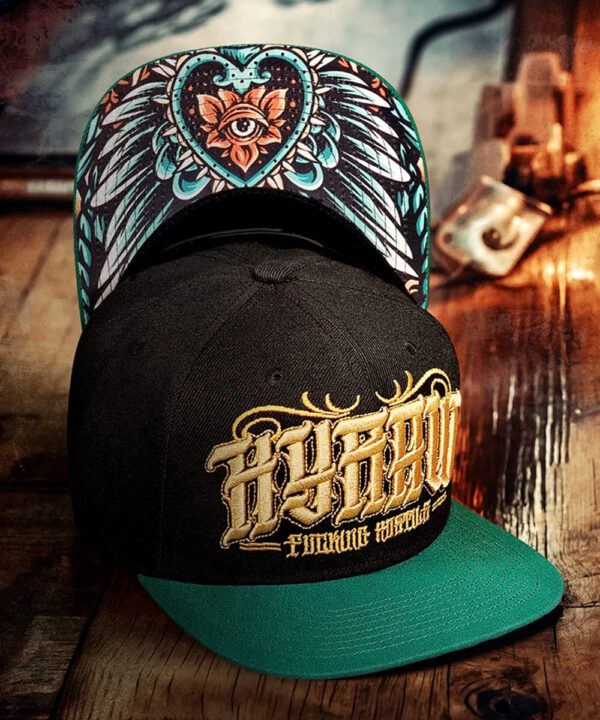 Hyraw SACRED HEART Snapback Cap