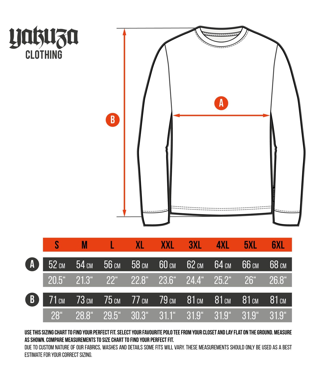 Yakuza Guerrero Langarm T-Shirt LSB-27034 schwarz – Bild 4