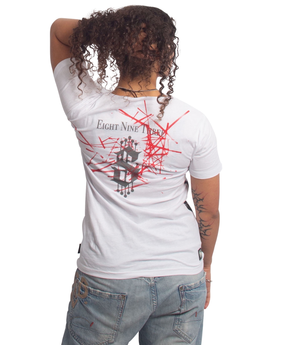 yakuza Dark Angel Urban Crew Neck T-Shirt weiß