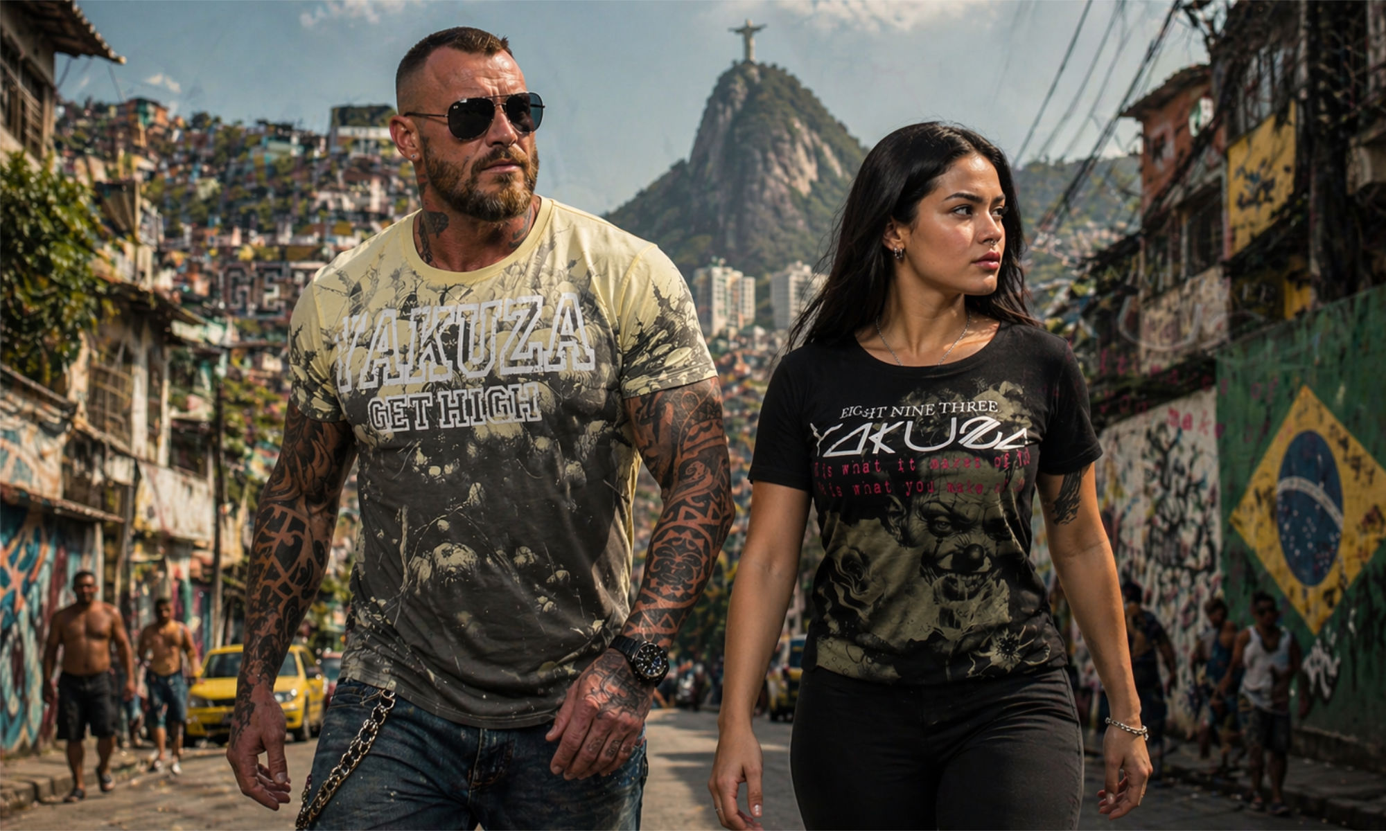 Yakuza Get High Allover Regular T-Shirt – Bild 3
