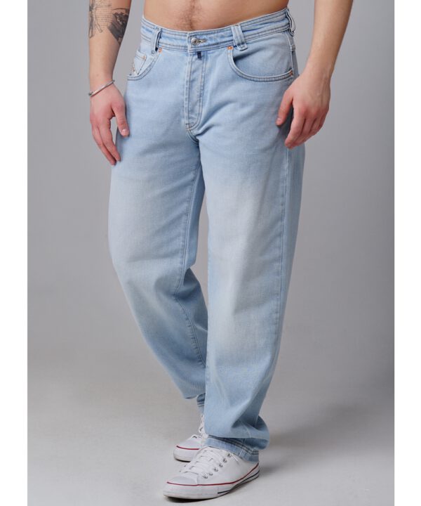 Picaldi Zicco 472 Rivet Herrenjeans Relaxed-Karottenschnitt in Hellblau