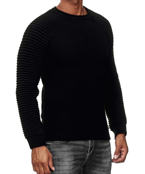 Rusty Neal Biker Grobstrick Rundhals-Pullover