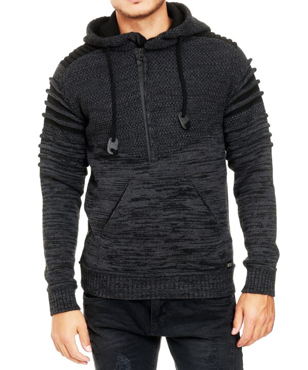 Rusty Neal Kapuzen-Pullover anthrazite