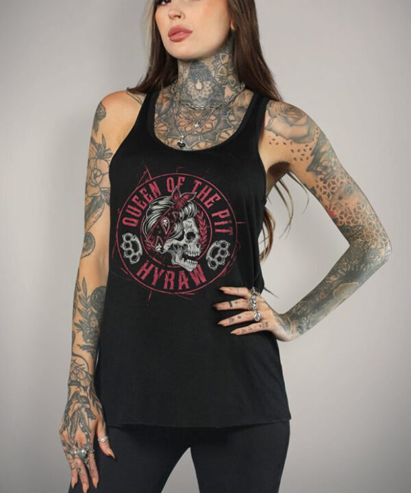 Hyraw Tank Top QUEEN OF THE PIT fließendes Tanktop