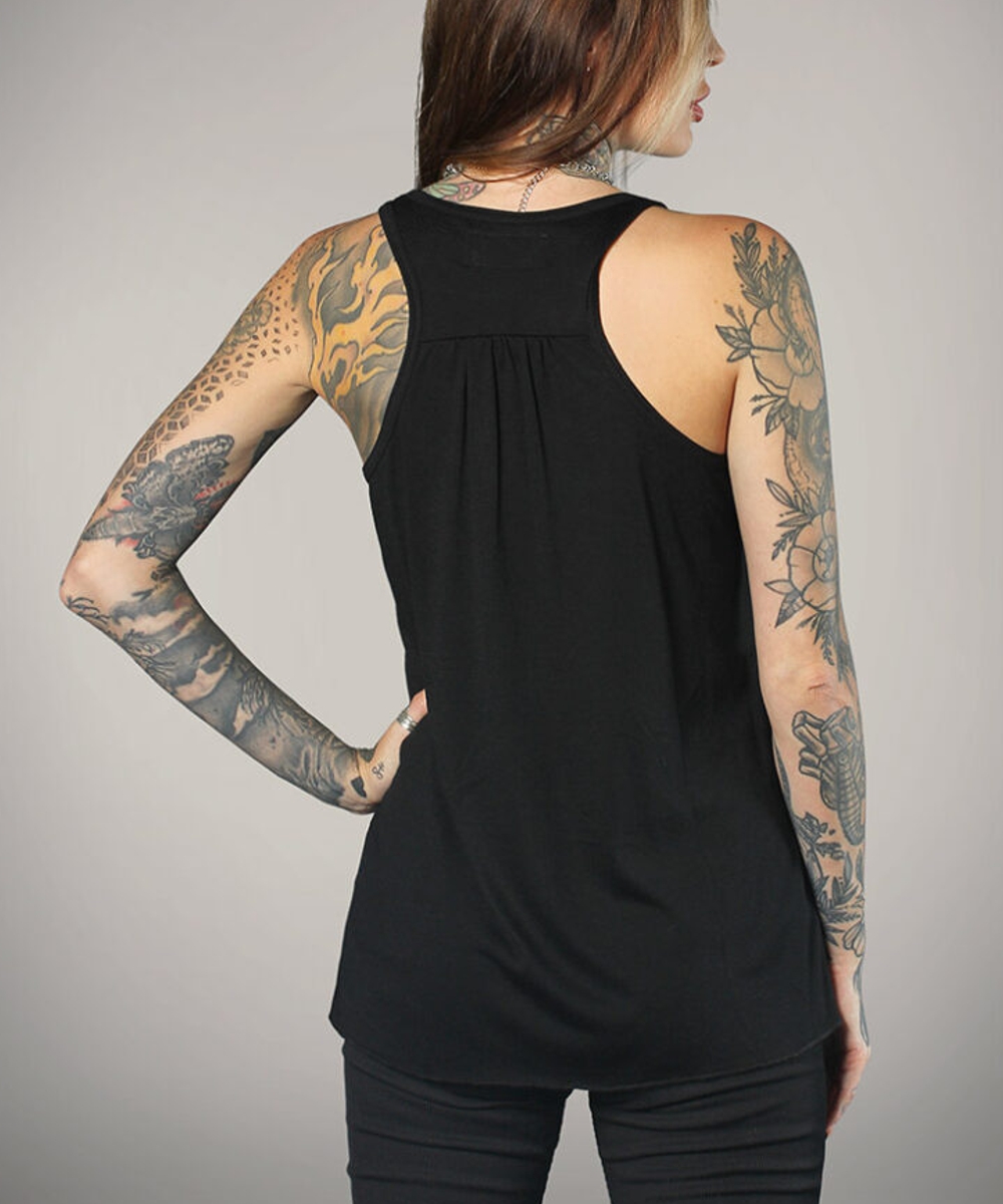 Hyraw Tank Top QUEEN OF THE PIT fließendes Tanktop