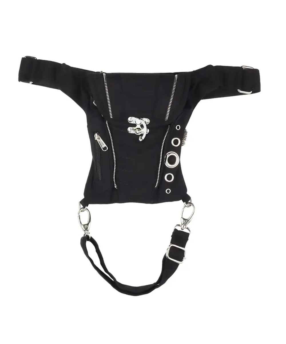 Gürteltasche Premium Beintasche "Zigma" schwarz