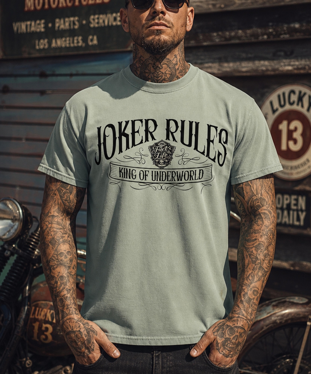 Fact of Life T-Shirt King of Underworld TS96 silk green1