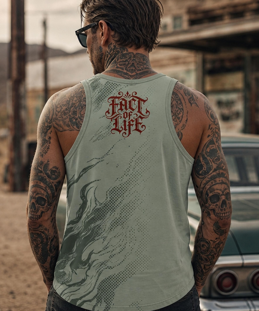 Fact of Life Tank Top grün1