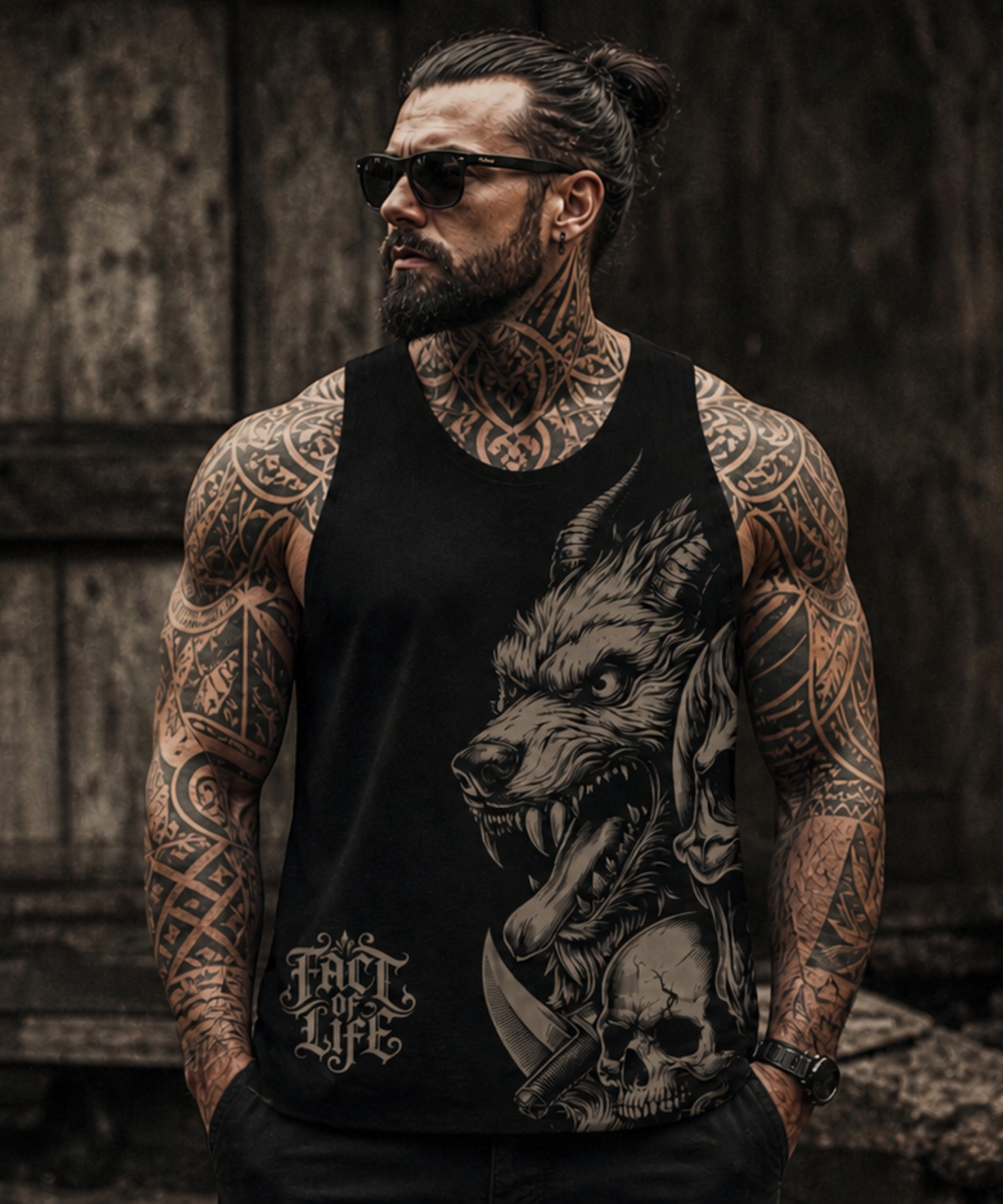 Fact of Life Tank Top schwarz1