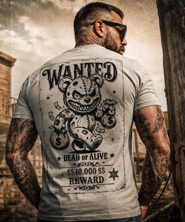Fact of Life T-Shirt „Wanted Bear“ TS-99 abbey stone