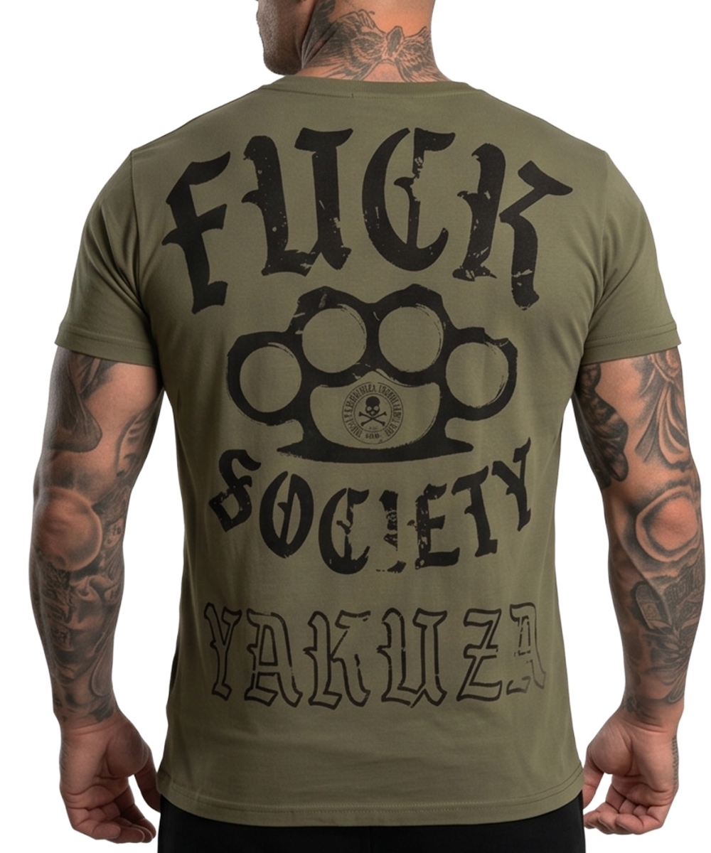 Yakuza FS Knuckles Regular T-Shirt TSB-28036 grün – Bild 5
